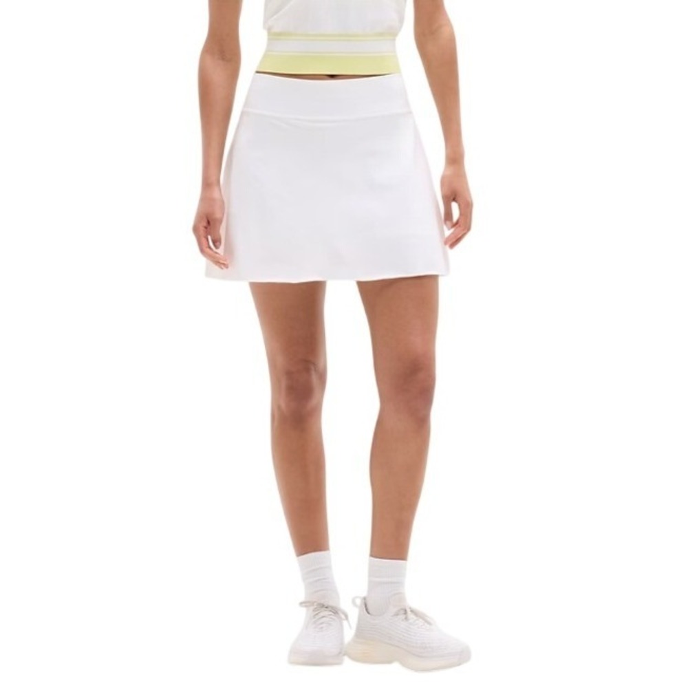Athleta Womens 1X Ace Tennis Pickleball Skort 15.5 Bright White Active Skirt - Picture 2 of 15